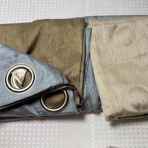 JCP Home Trio Studio Energy Saving Grommet Top Drapery Panels Brushwood Set of 2 - Picture 6 of 6